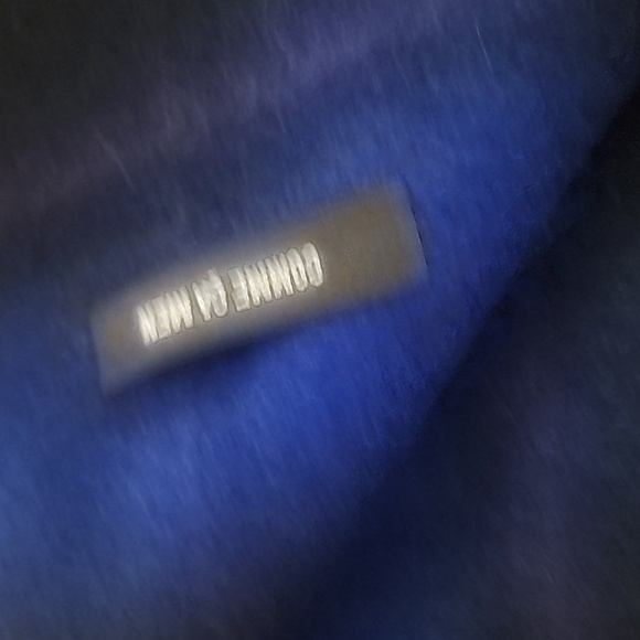 COMME CA MEN Blue and Black Plaid Scarf - Picture 3 of 8